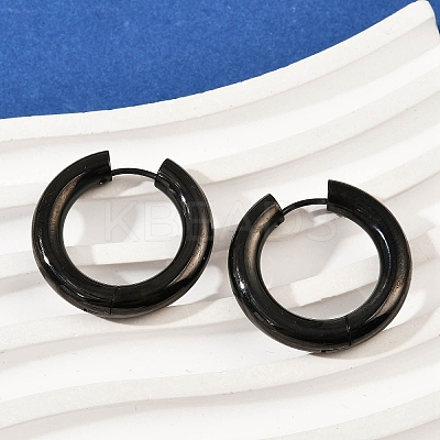 202 Stainless Steel Polishing Hoop Earrings EJEW-M106-02EB-06-1