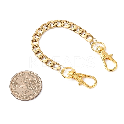 3Pcs 3 Styles 304 Stainless Steel Cuban Link Chain Bag Extender Chains FIND-JF00157-1