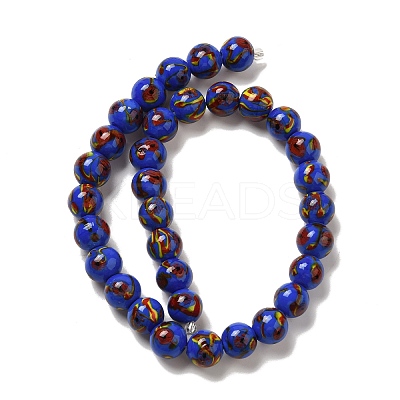 Handmade Lampwork Beads Strands LAMP-G162-08A-06-1