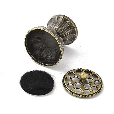 Alloy Incense Burner DJEW-D300-01A-AB-1