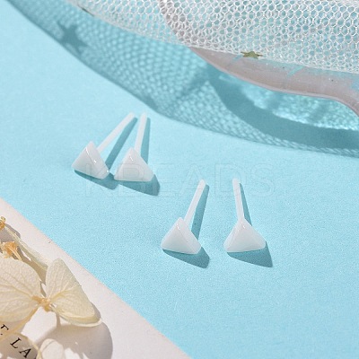 Hypoallergenic Bioceramics Zirconia Ceramic Stud Earrings EJEW-Z023-09E-1