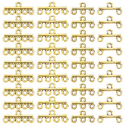 80Pcs 4 Styles Alloy Chandelier Component Links FIND-PH0022-78AG-1