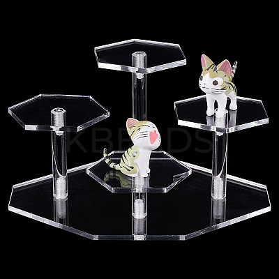 4-Tier Transparent Acrylic Model Toy Assembled Holders ODIS-WH0034-05A-1