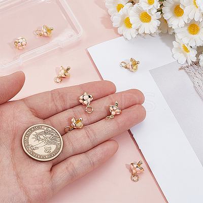 12Pcs Brass Enamel Charms KK-ME0002-91-1