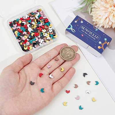 350Pcs 7 Colors Spray Painted Synthetic Non-magnetic Hematite Beads Strands G-SC0003-64-1