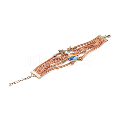 Rainbow Pride Bracelet BJEW-F426-01C-1