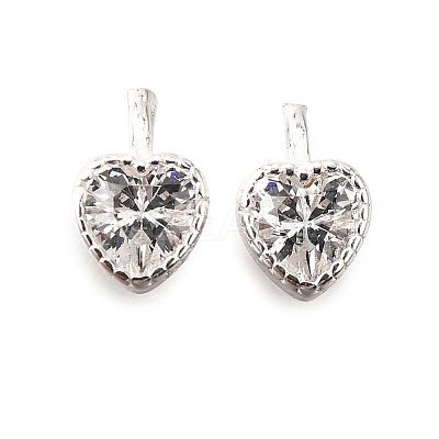 925 Sterling Silver Pave Clear Cubic Zirconia Charms STER-D306-04S-02-1