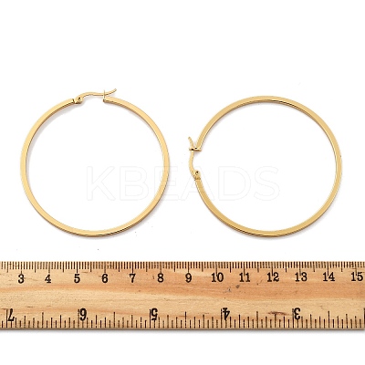 201 Stainless Steel Hoop Earrings EJEW-P304-14A-G-1