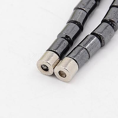 Fashionable Magnetic Synthetic Hematite Necklaces NJEW-K006-21-1