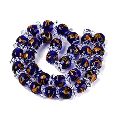 Inner Flower Handmade Lampwork Beads LAMP-Q039-13F-1