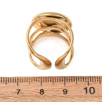 304 Stainless Steel Cuff Ring Components SA-CBA76C4-02G-05-1
