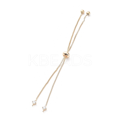 Rack Plating Brass Box Chain Link Bracelet Making KK-A183-01G-1