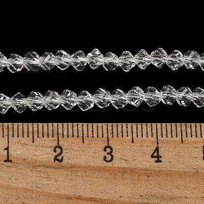 Electroplate Glass Beads Strands GLAA-Q105-04Z-1