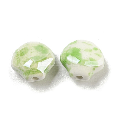 Shell Shape Glazed Porcelain Beads PORC-E022-01D-1