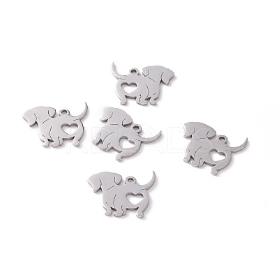 Non-Tarnish 201 Stainless Steel Charms STAS-G273-02P-1