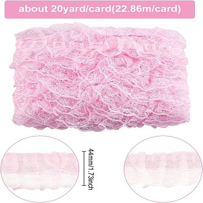 Polyester Lace Trim OCOR-WH0058-07A-1