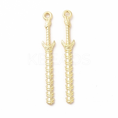 Rack Plating Alloy Big Pendants PALLOY-E025-13G-1