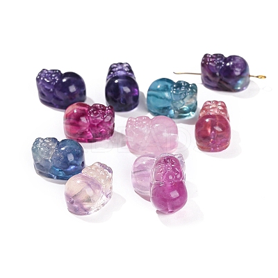 Natural Fluorite Carved Beads PW-WG1ACAE-02-1