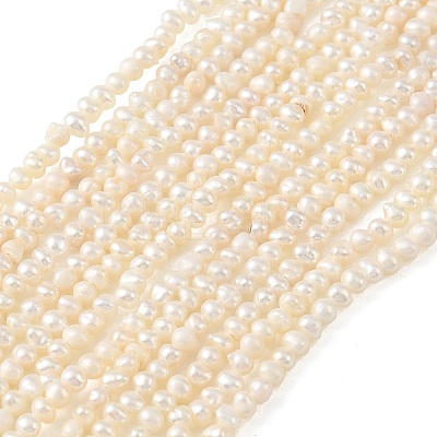 Natural Cultured Freshwater Pearl Beads Strands PEAR-L034-14B-1