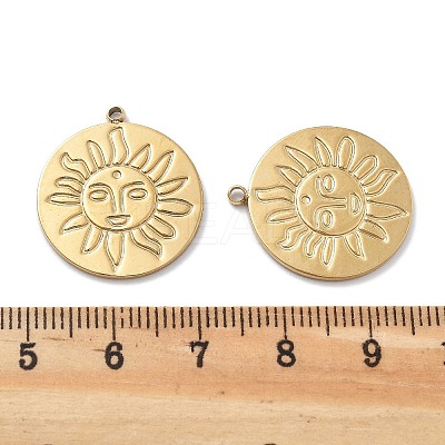 PVD Vacuum Plating 304 Stainless Steel Pendants STAS-R130-42G-1