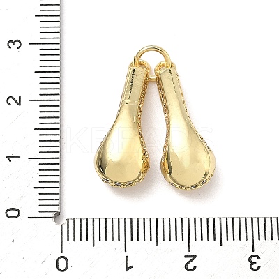 Brass Micro Pave Cubic Zirconia Pendants KK-P345-23G-1