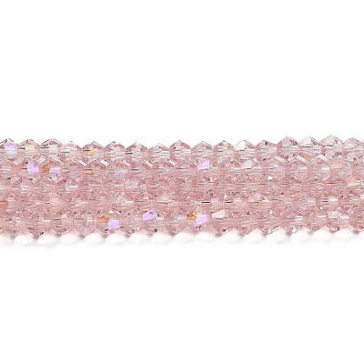 Transparent Electroplate Glass Beads Strands LS-GLAA-F029-4mm-D26-1