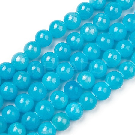 Natural Mashan Jade Beads Strands DJAD-6D-10-2-1