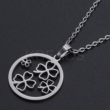 Non-Tarnish 201 Stainless Steel Pendants Necklaces NJEW-S105-JN726-45-1-1