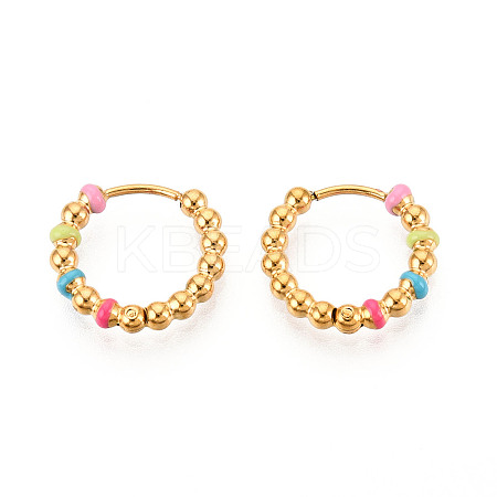304 Stainless Steel Hoop Earrings for Women EJEW-N059-21G-1
