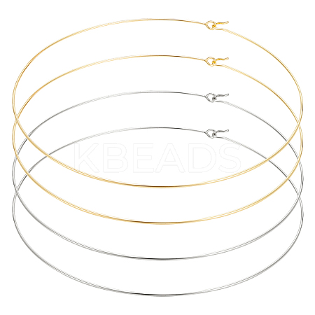 4Pcs 2 Colors 304 Stainless Steel Choker Necklace Making NJEW-UN0001-80-1