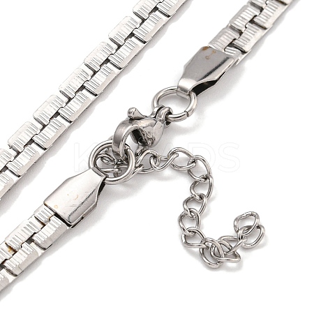 Non-Tarnish 304 Stainless Steel Chain Necklaces NJEW-R266-08P-1