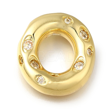 Brass with Cubic Zirconia Pendants KK-Q818-03O-G-1