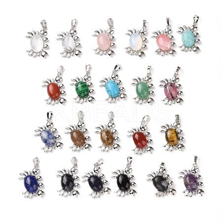 Natural & Synthetic Gemstone Pendants G-D469-01P-1