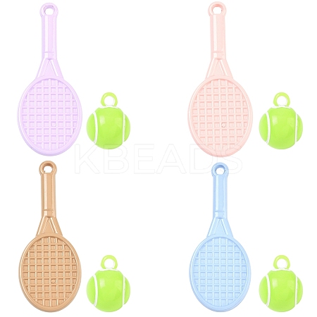 10Pcs 2 Styles Opaque Acrylic Pendants OACR-YW0004-07-1