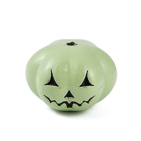 Halloween Theme Spray Painted Alloy Beads PALLOY-D029-03B-RS-1