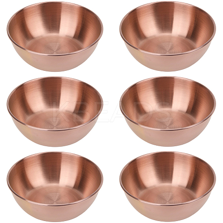6Pcs Stainless Steel Dipping Bowls AJEW-CP0009-70RG-1