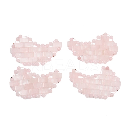 Natural Rose Quartz Eye Patches G-D301-A05-1