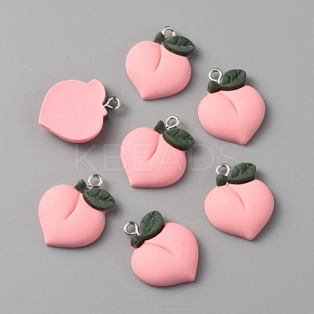 Opaque Resin Pendants FIND-CJC0003-37P-1