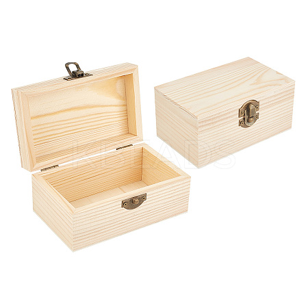 Rectangle Unfinished Wooden Box OBOX-NB0001-06-1