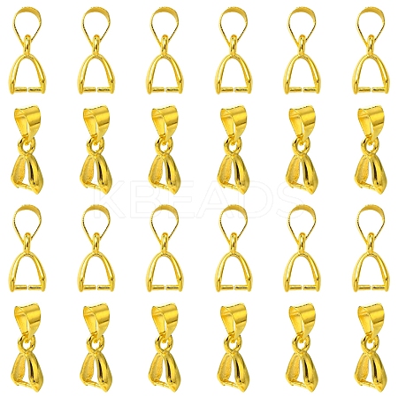 50Pcs Brass Ice Pick Pinch Bails IFIN-FS0001-47A-1