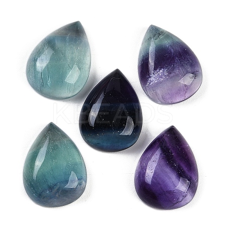 Natural Colorful Fluorite Cabochons G-I370-05B-1