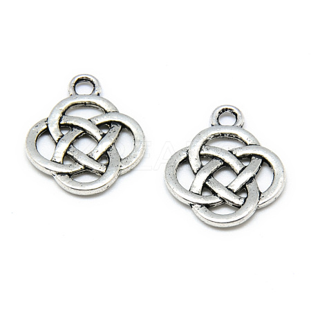 Tibetan Style Alloy Pendants TIBE-S301-041AS-NR-1
