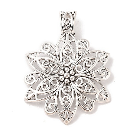 Tibetan Style Alloy Focal Pendants X-LF9727Y-1