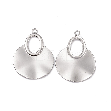 Non-Tarnish 304 Stainless Steel Big Pendants STAS-B031-34P-1