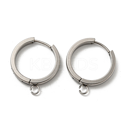 Tarnish Resistant 201 Stainless Steel Huggie Hoop Earrings Findings STAS-A167-01P-P-1