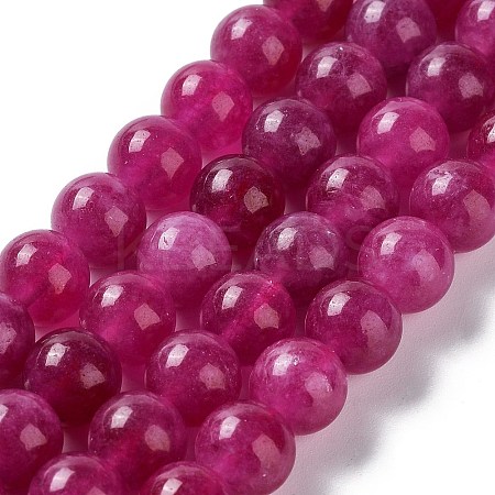 Dyed Natural Malaysia Jade Beads Strands LS-G-G021-02B-03-1