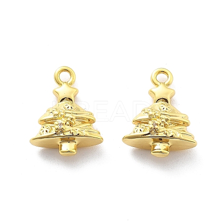 Brass Micro Pave Cubic Zirconia Pendants KK-U049-02G-1