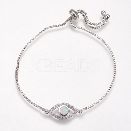 Adjustable Brass Bolo Bracelets BJEW-G593-11P-B-1