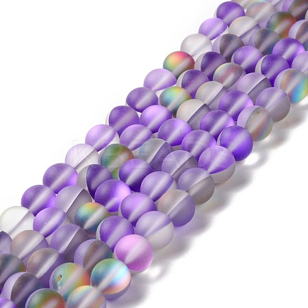 Synthetic Moonstone Beads Strands G-E573-01C-21-1