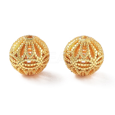 Rack Plating Brass Beads KK-S377-13G-1